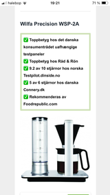 Wilfa - WSP-2A - PRECISION KAFFEBRYGGARE